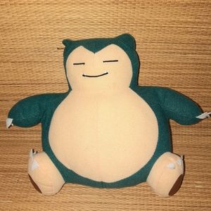 Pokemon Snorlax- 9" Green Plush